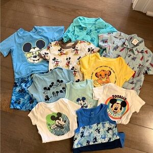 Disney Mickey Mouse Lot of 18 Month Boy Clothes